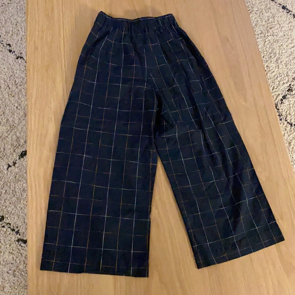 Cropped Wide Leg Trousers